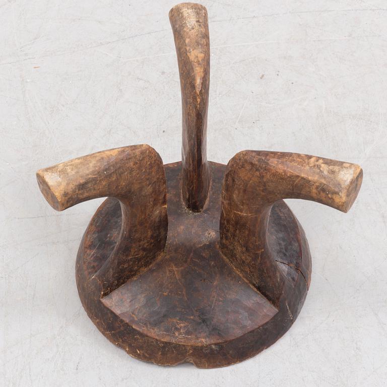 A 20th century African stool.