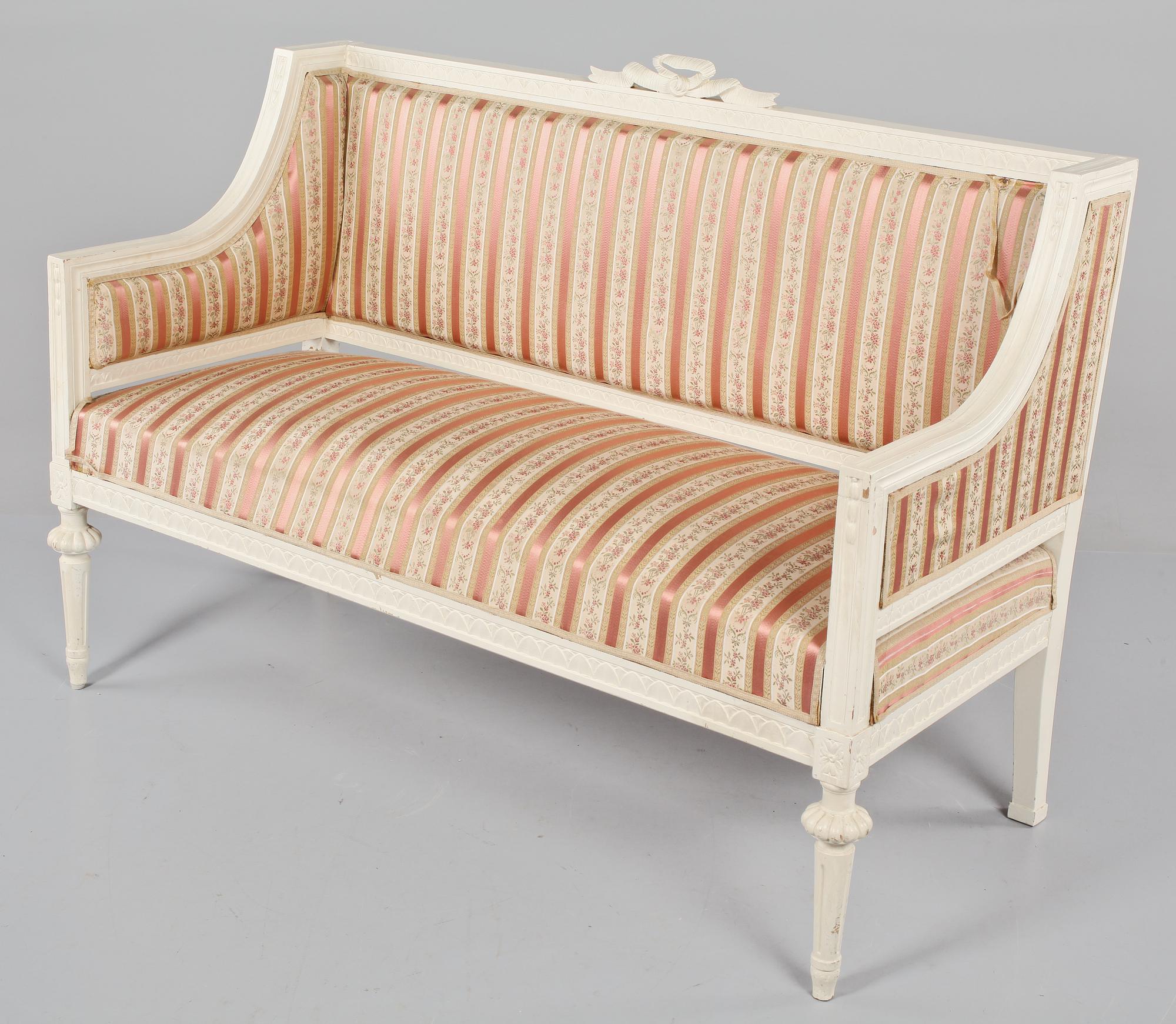 SOFFA, gustaviansk stil, 1800-tal.