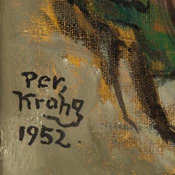 PER KROHG, oil on canvas, signed and dated 1952.