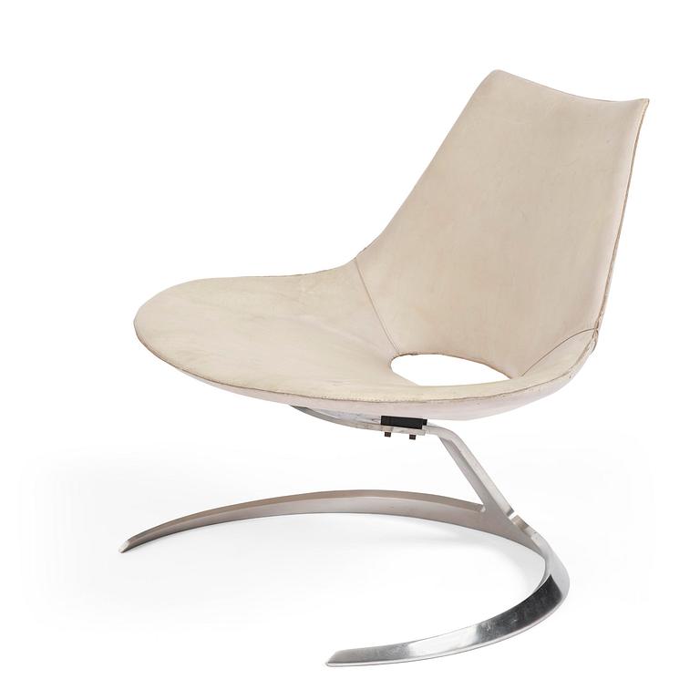 Preben Fabricius & Jørgen Kastholm, a "Scimitar" chair, Ivan Schlechter, Copehhagen, 1960s.