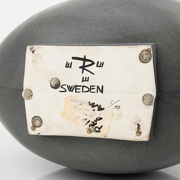 Rolf Sinnemark, vas samt skålfat, stengods, Rörstrand.