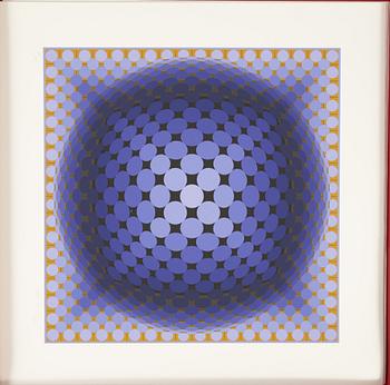 Victor Vasarely, portfolio with 5 silkscreen in colours, 1977, signed 85/250.