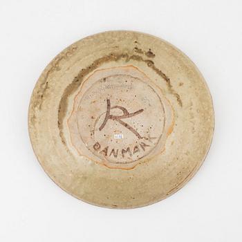 Richard Kjaergaard, skålfat, Danmark, omkring 1900-talets mitt.