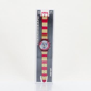 Swatch, Chrono, Navy Berry, armbandsur, kronograf, 36 mm.