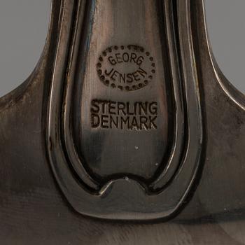 BESTICKSERVIS, silver, ca 66 delar "Old Danish/Dobbeltriflet", Georg Jensen, Danmark,