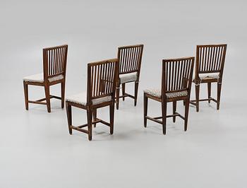 STOLAR, 5 st snarlika, sengustavianska, 1800-talets första del.