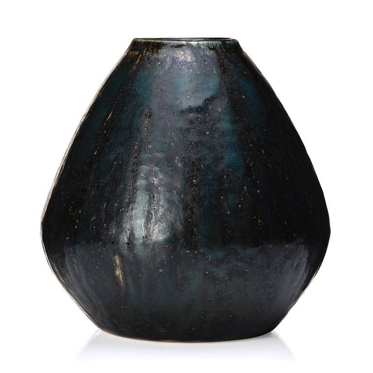 Carl-Harry Stålhane, a unique stoneware vase, Rörstrand, Sweden 1960.