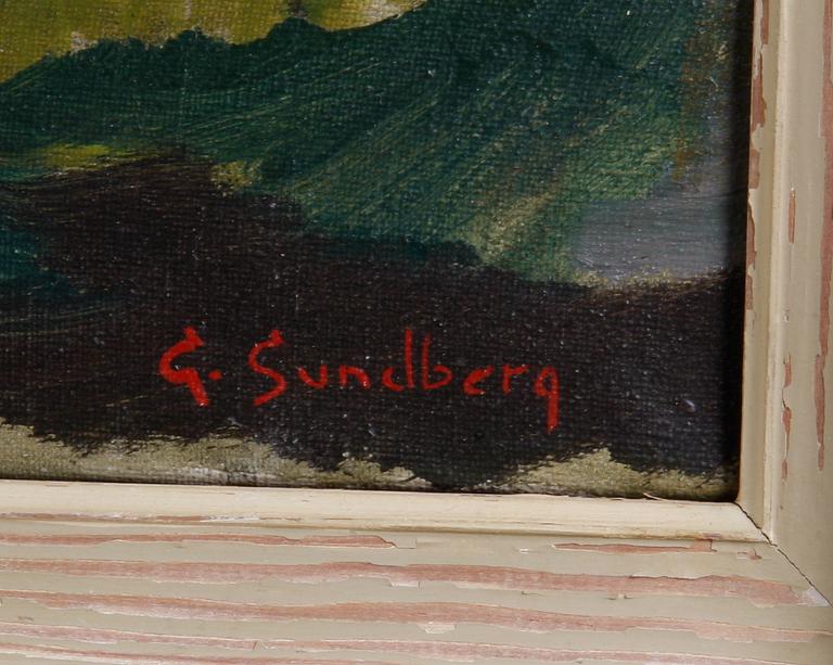 OKÄND KONSTNÄR, olja på duk, sign.