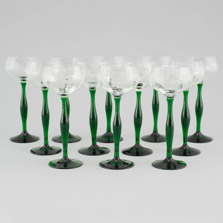 REMMARE, 12 st, glas, Kosta Boda, 1900-tal.
