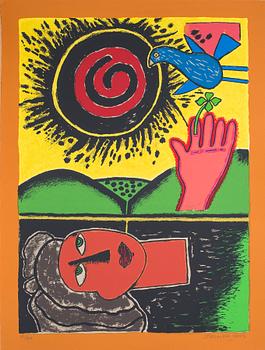 Beverloo Corneille · BEVERLOO CORNEILLE, färgserigrafi, signerad och numrerad 60/200, daterad 2002.