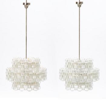 Gert Nyström, a pair of 'Festival' chandeliers, Fagerhult, 1960's-70's.