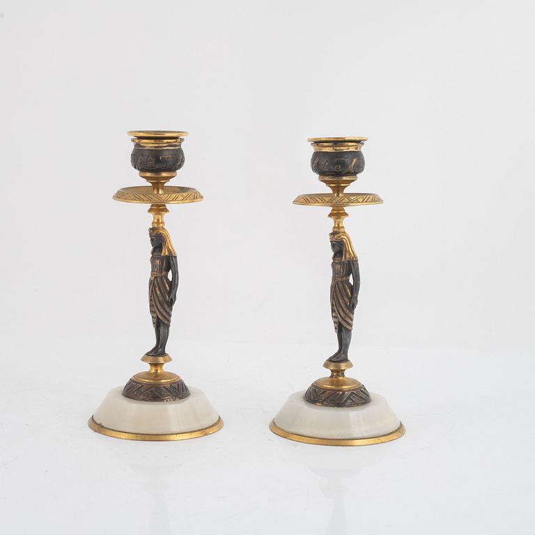 Candlesticks, a pair, circa 1900.