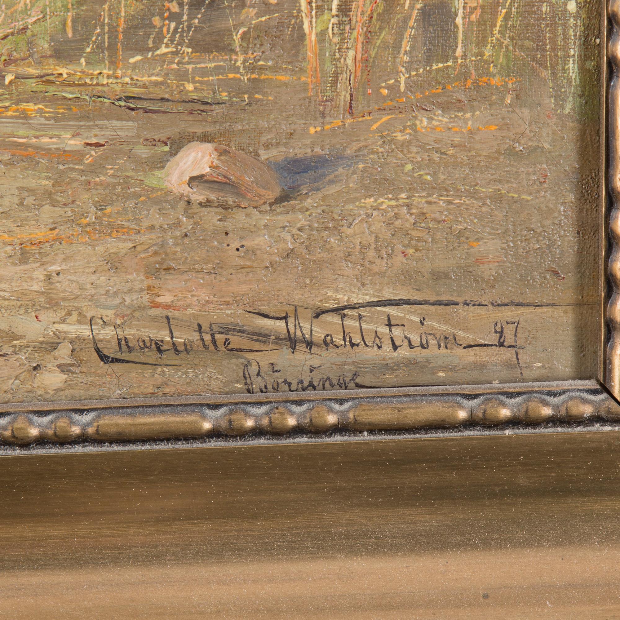CHARLOTTE WAHLSTRÖM, oil on canvas, signerad and dated -97.