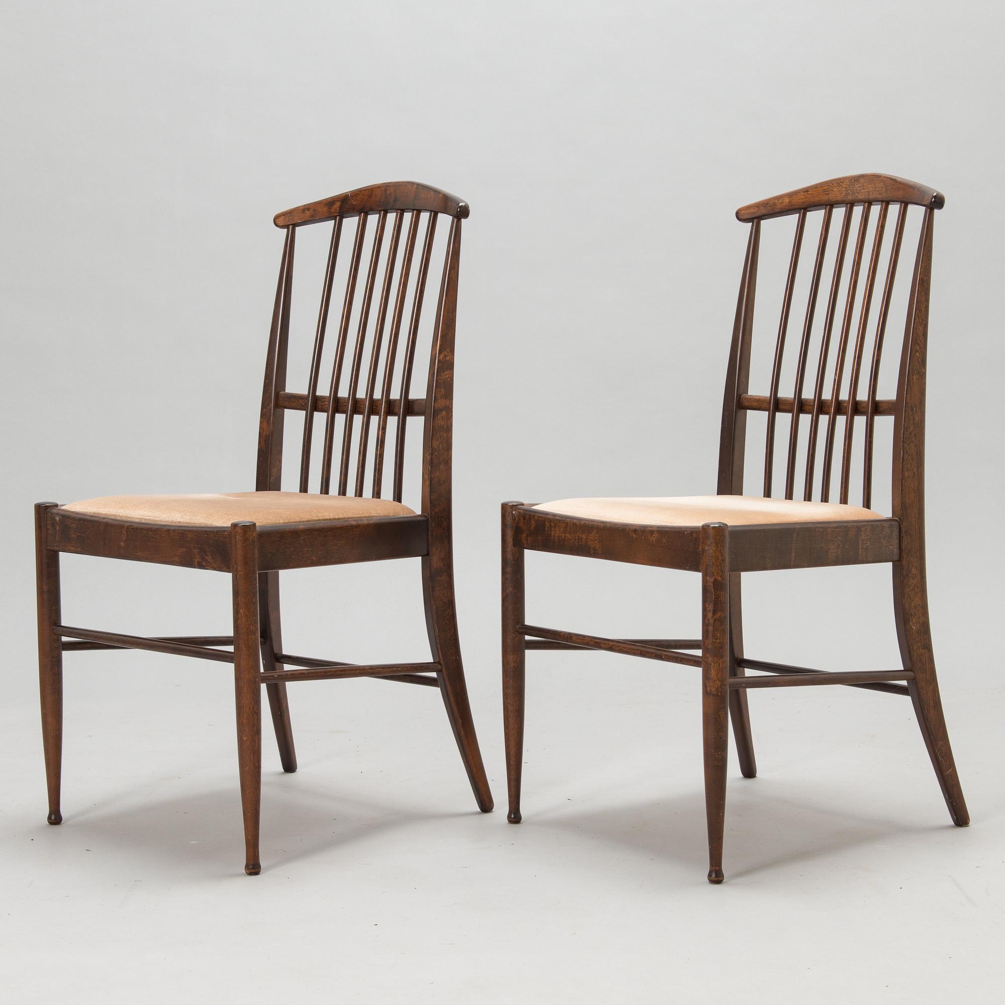 Kerstin Hörlin-Holmquist, Eight 1970's 'Charlotte' dining chairs for Asko.