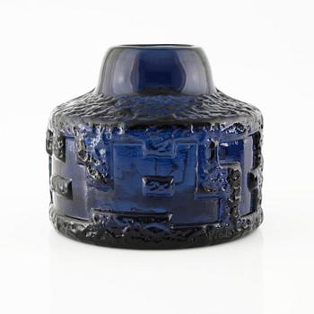 GÖTE AUGUSTSSON, parti glas, 33 st, "Cobolt", Ruda glasbruk, omkring 1900-talets mitt.