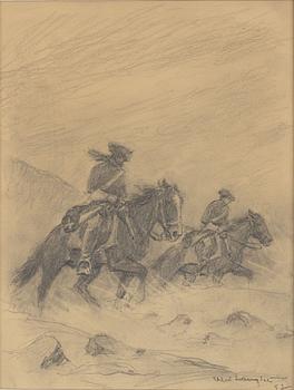 Alexander Langlet Carolinians In Snow Bukowskis