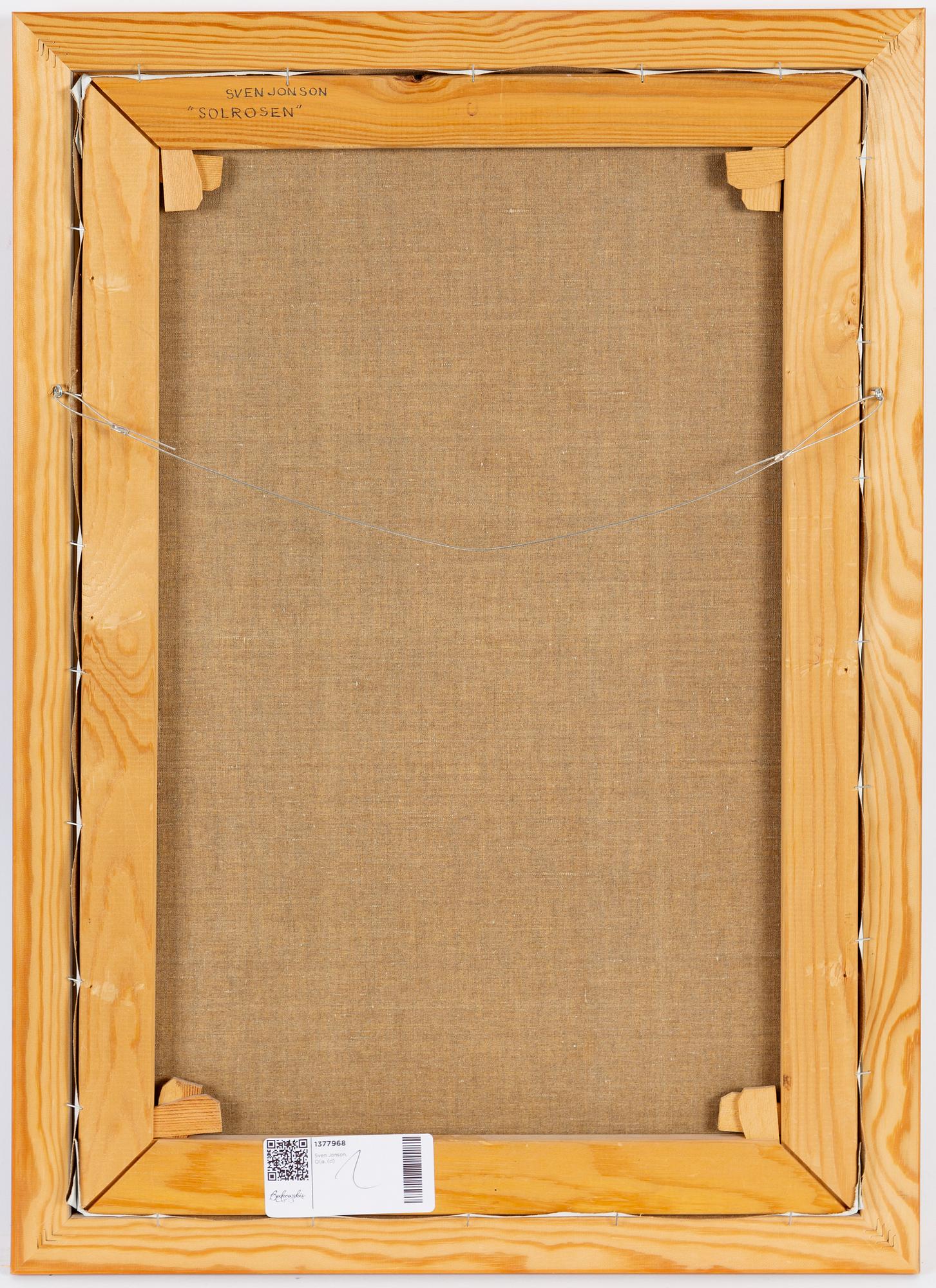 Sven Jonson, oil on canvas, signed.