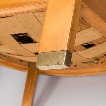 Adolf Koskinen, a pair of armchairs, manufactured by Elias Hollo Puunjalostustehdas, Finland, 1920s.