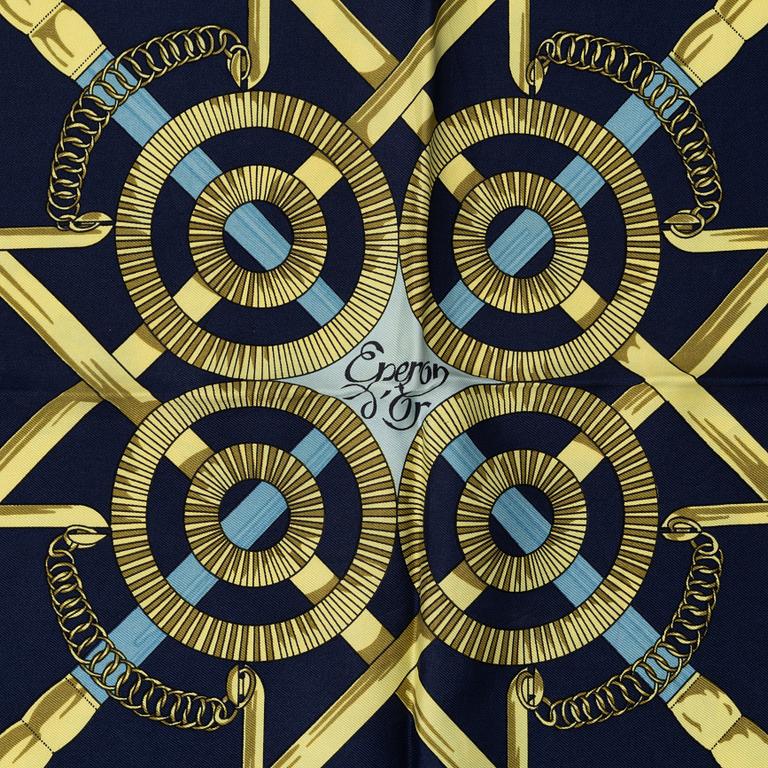 Hermès, scarf, "Eperon d'Or".