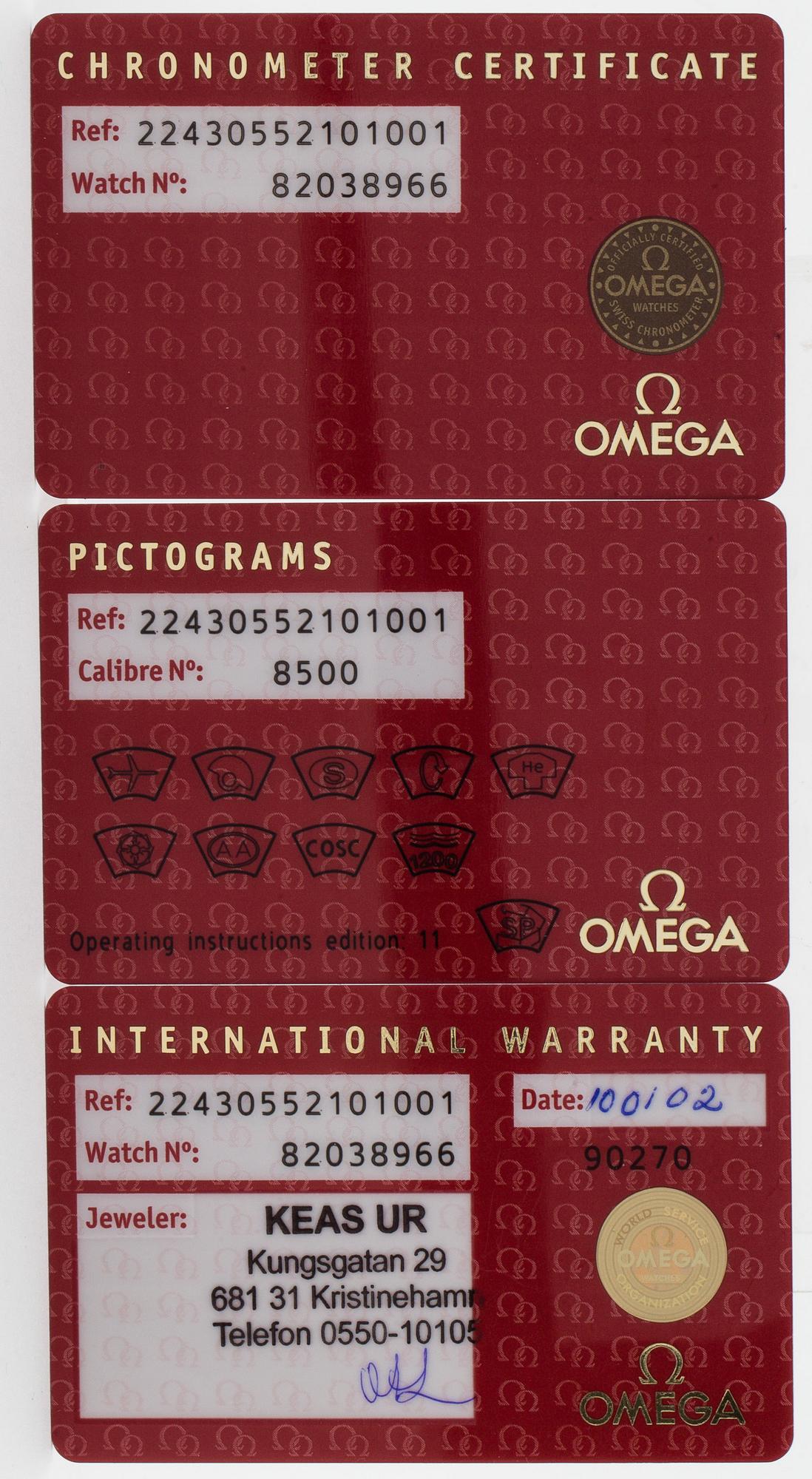 OMEGA, Seamaster Professional, Chronometer, "PloProf", armbandsur, 55 x 48 mm.