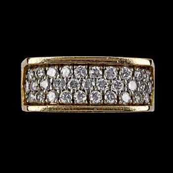 RING, 31 brilliant cut diamonds, tot. app. 1.25 cts.