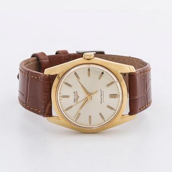 REVUE METEOR AUTOMATIC, wrist watch, 18K, 34 mm.