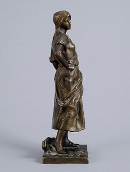 OKÄND KONSTNÄR, brons, bär signatur, 1800/1900-tal.