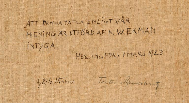 Robert Wilhelm Ekman, tillskriven, efter Alexander Lauréus, "Judisk rabbin läsande bibeln för sin familj".