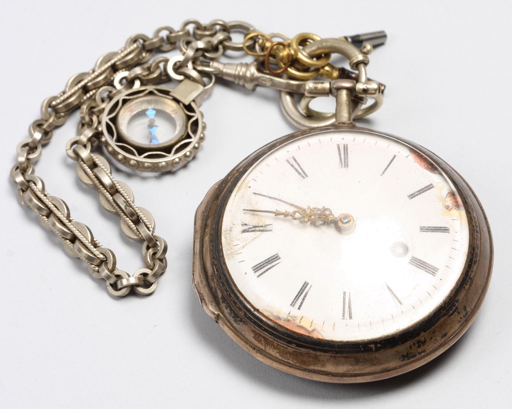 FICKUR, silver, 1810, Stockholm.