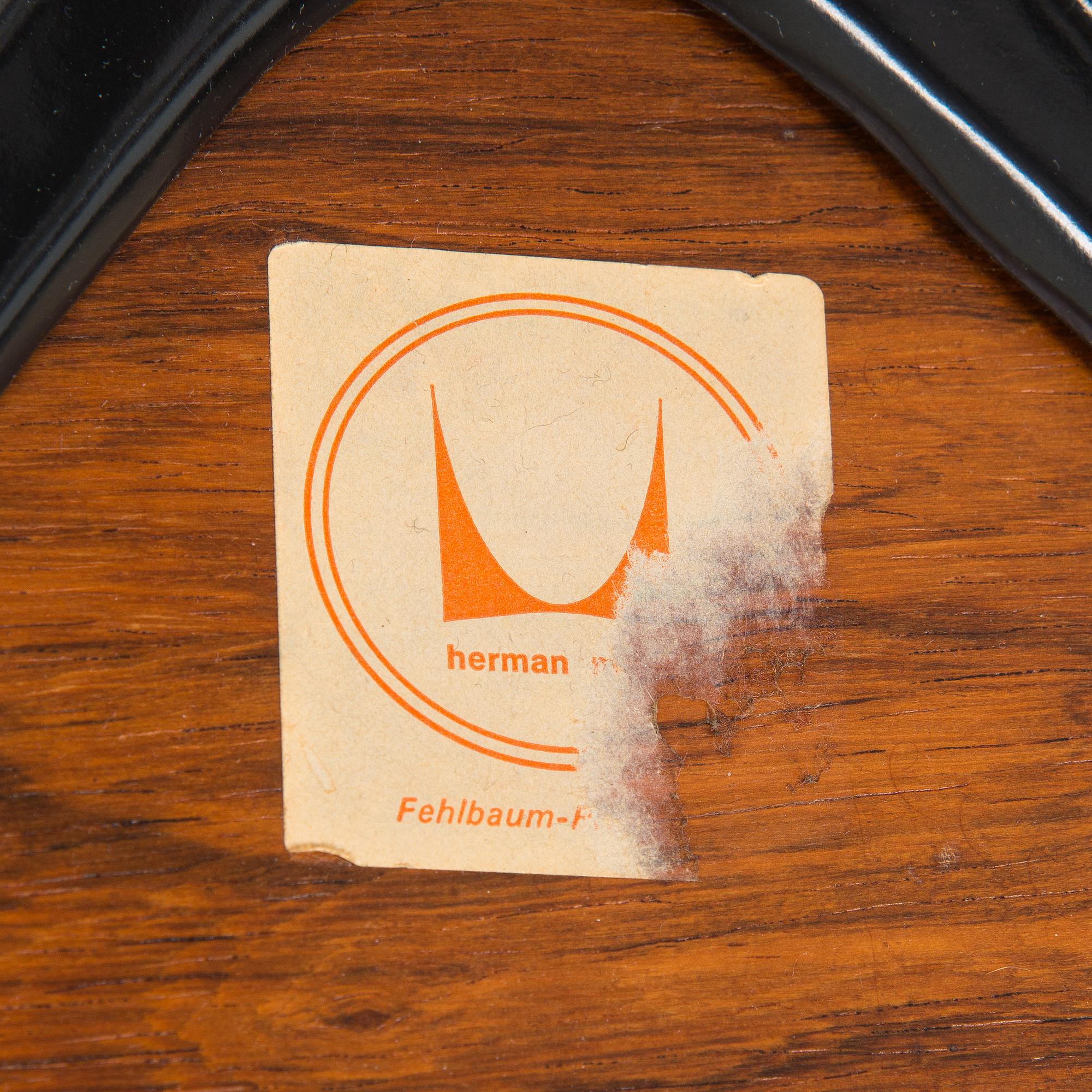 Charles and Ray Eames, a 1960s 'Lounge chair' and stool for Herman Miller.