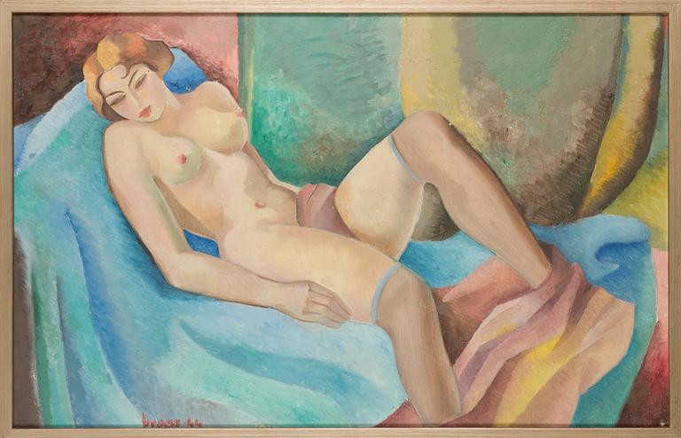 Arvid Broms, Nakenmodell.