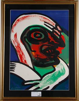 Bengt Lindström · LINDSTRÖM, BENGT. Färglitografi, sign EA.