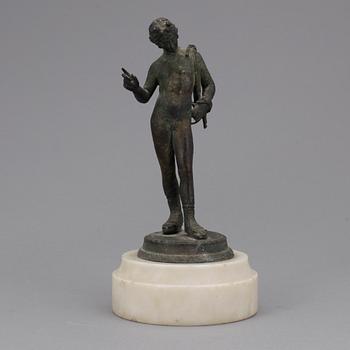 STATYETT, brons, kopia efter romerskt original, 1800/1900-tal.
