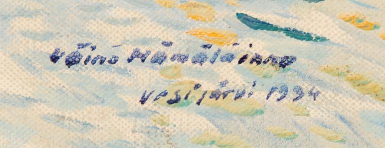 VÄINÖ HÄMÄLÄINEN, FAIR WEATHER AT LAKE VESIJÄRVI.