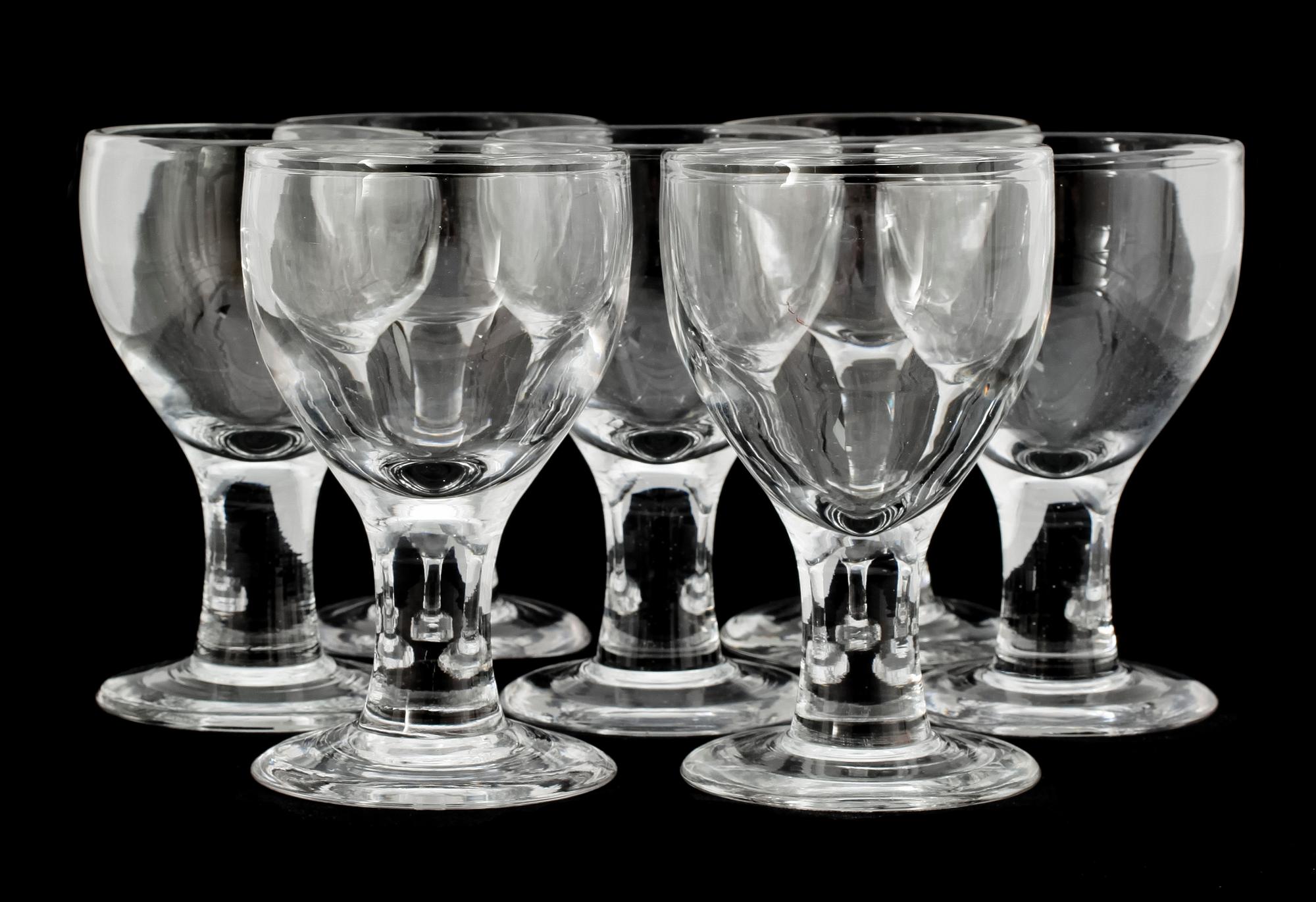 ÖL / VINGLAS, 7 st, Signe Persson-Melin. 1900-talets andra hälft.