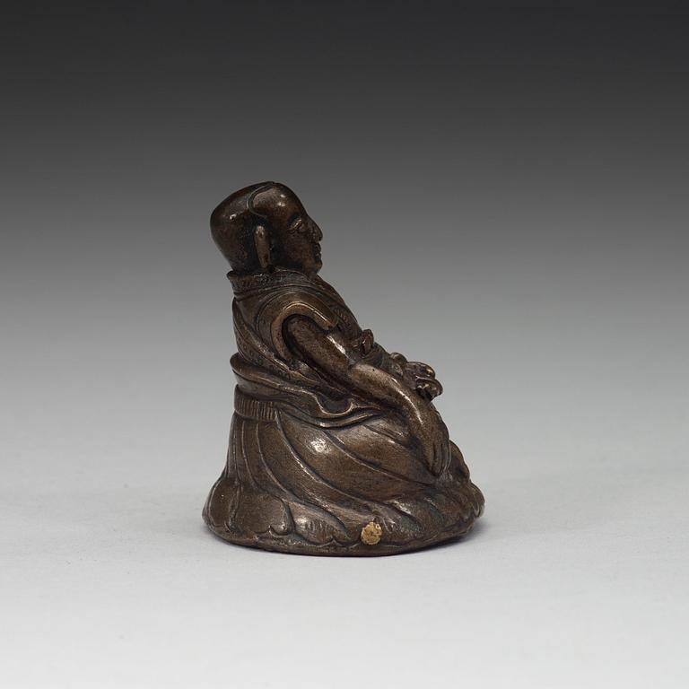 LAMA, patinerad kopparlegering. Tibet, 1700-tal.
