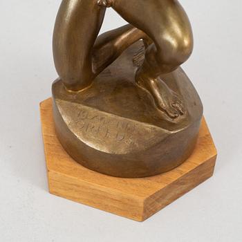 A bronze sculpture by Tore Strindberg, founders mark, signed.