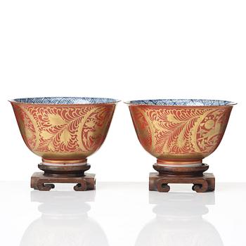 SKÅLAR, ett par, porslin. Japan, 1800-tal.