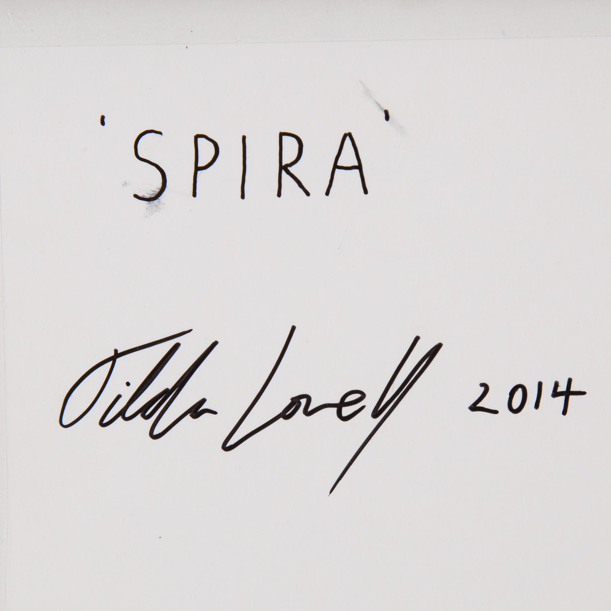 TILDA LOVELL, mixed media on paper, signed and dated 2014 on verso.