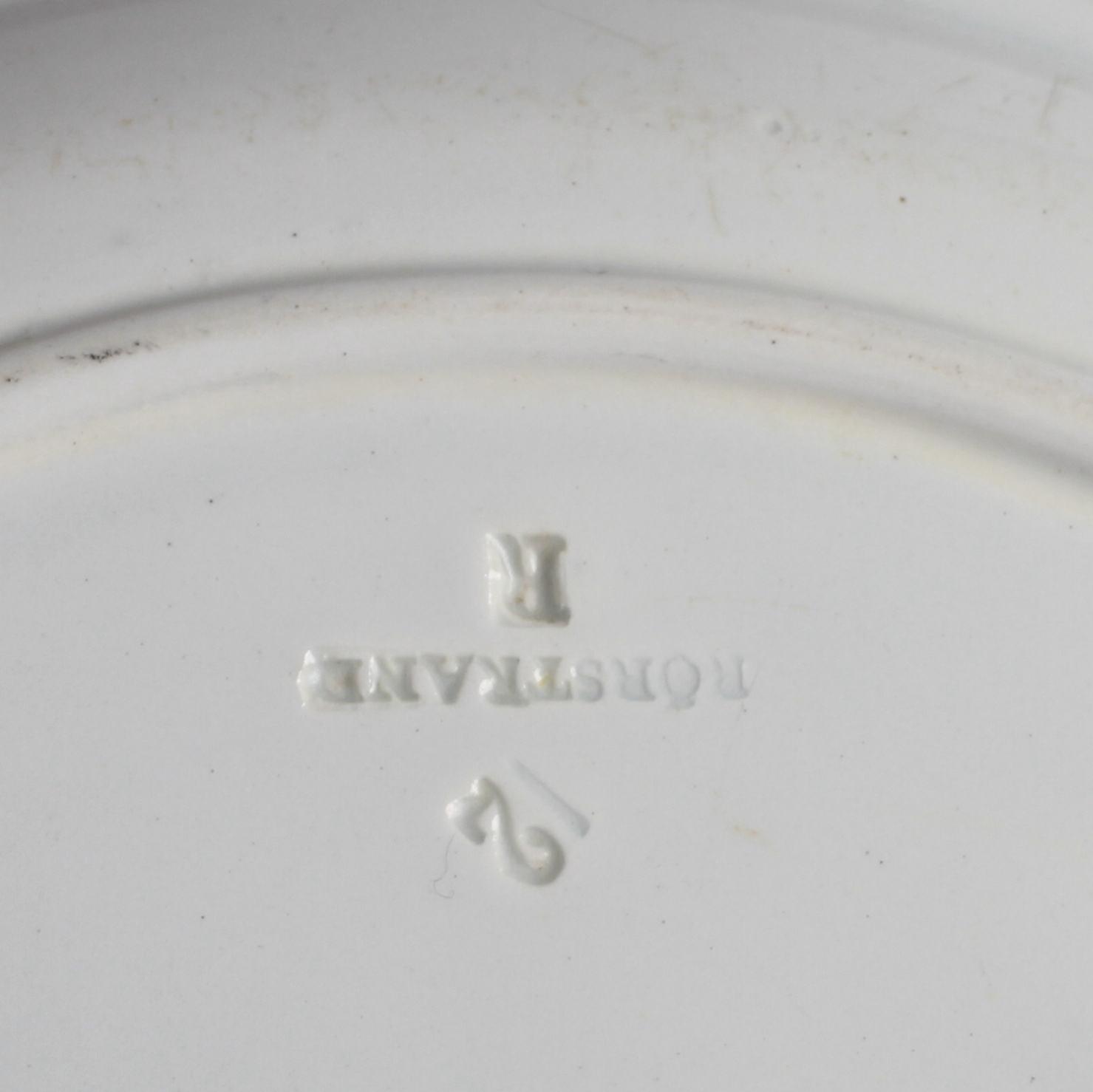 MATSERVIS, 70 delar. Flintgods, "Lila spets", Rörstrand.