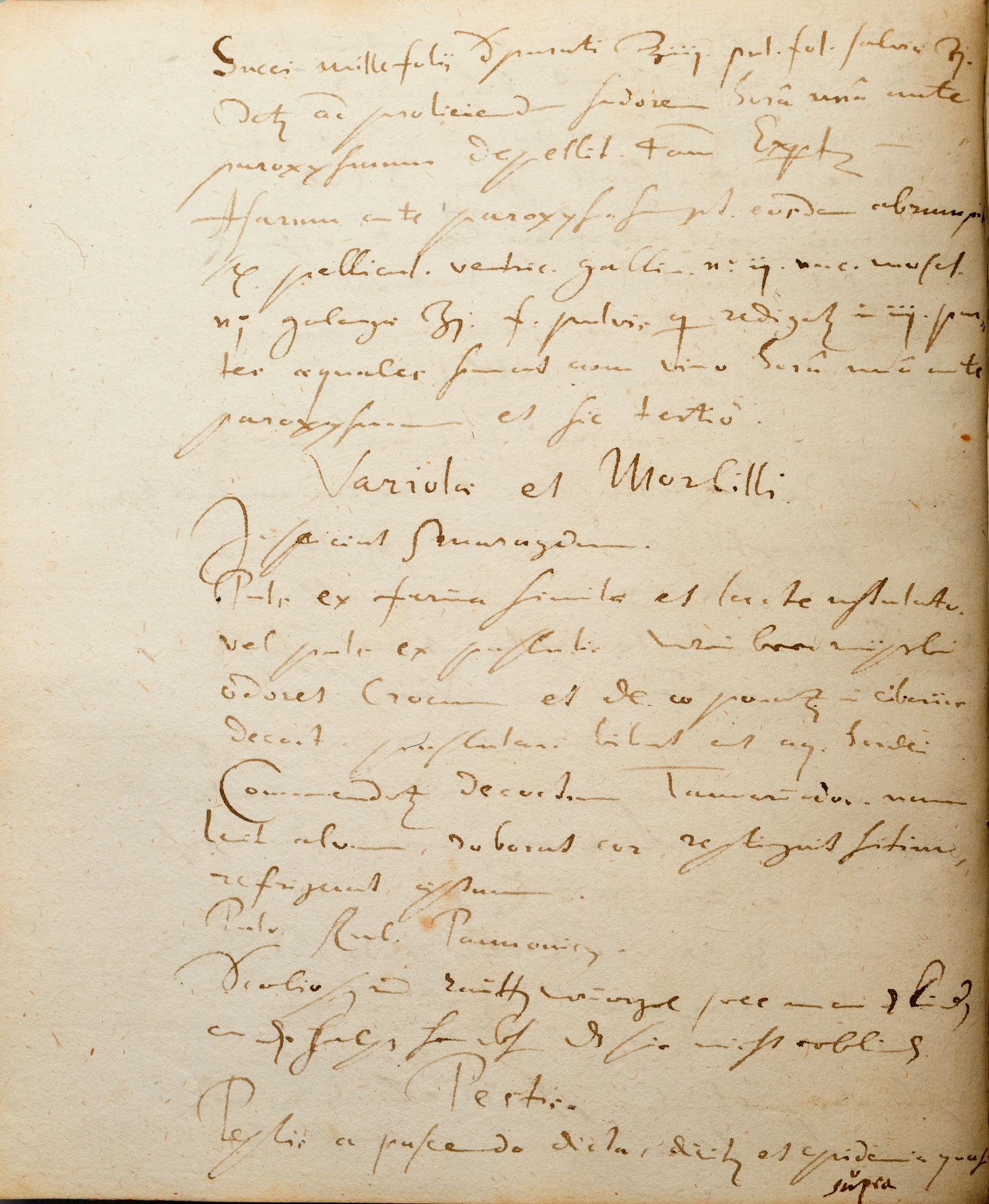 Manuscripts, from Queen Christina's 17th century library,  'Manuscript Medici I'.