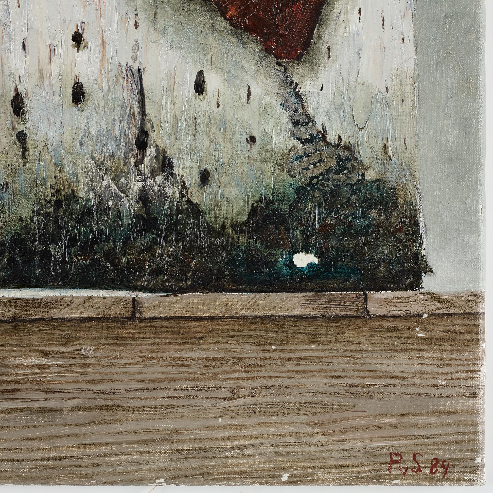 Philip von Schantz, oil on canvas. Signed and dated -84.