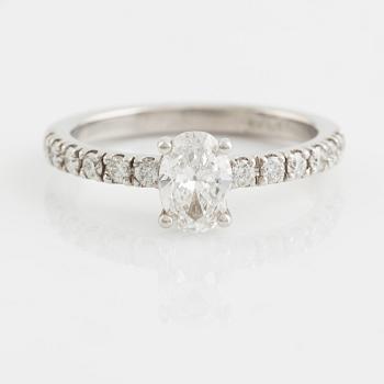 Oval cut diamond ring, ca 0.57 ct, Patrik af Forselles,