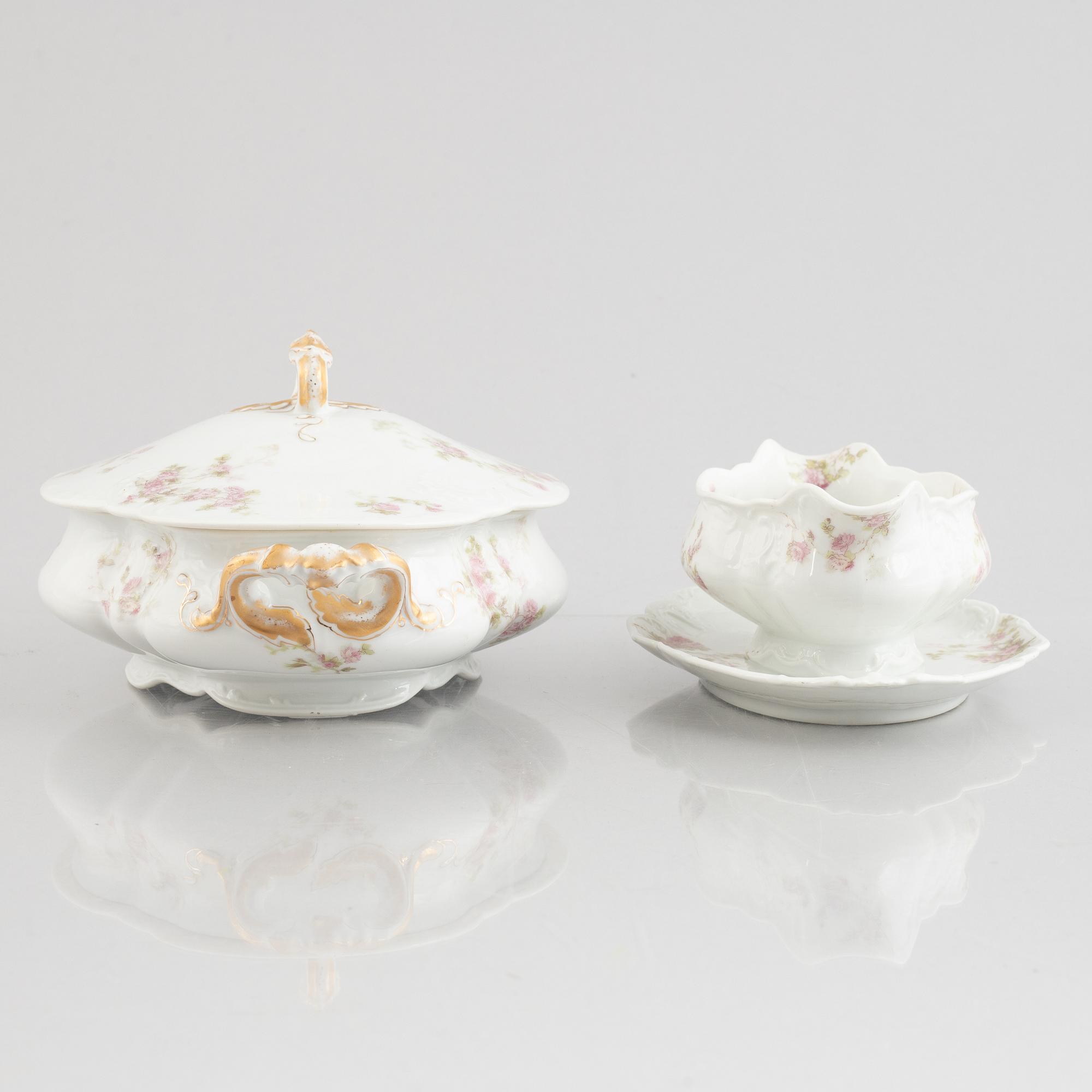 Servisdelar, 29 st, porslin, Haviland & Co, Limoges, Frankrike.
