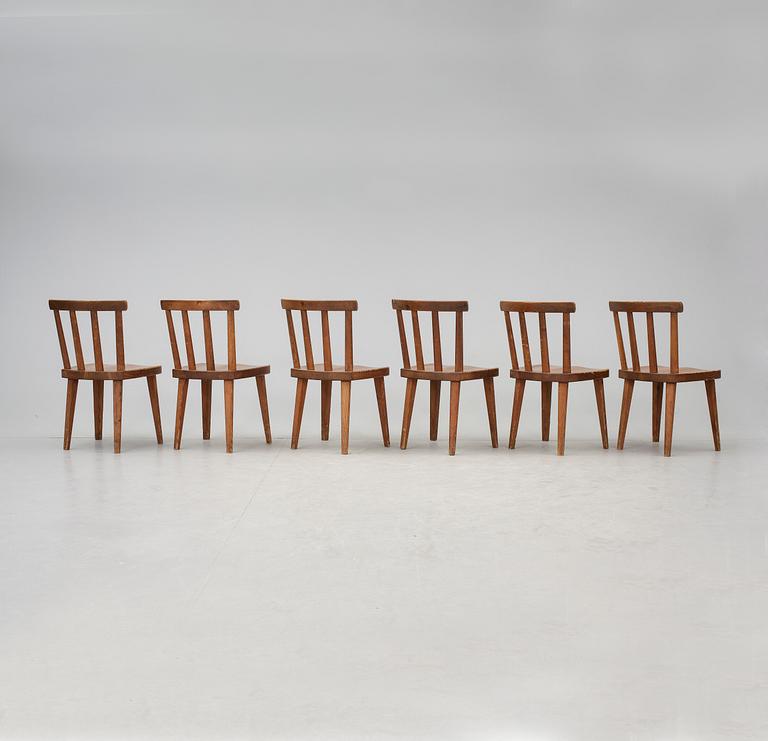 STOLAR, 6 st,"Utö", Axel Einar Hjort. Nordiska Kompaniet, 1930-tal.