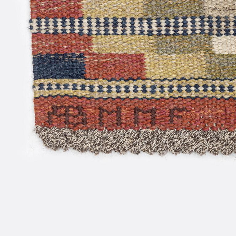 Märta Måås-Fjetterström, matta, "Röda åttan", rölakan, 228 x 205 cm, signerad AB MMF.