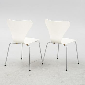 Arne Jacobsen, stolar 6 st, "Sjuan", Fritz Hansen, Danmark, 1967.