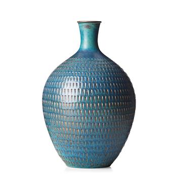 Stig Lindberg, a stoneware vase, Gustavsberg studio, Sweden 1958-59.