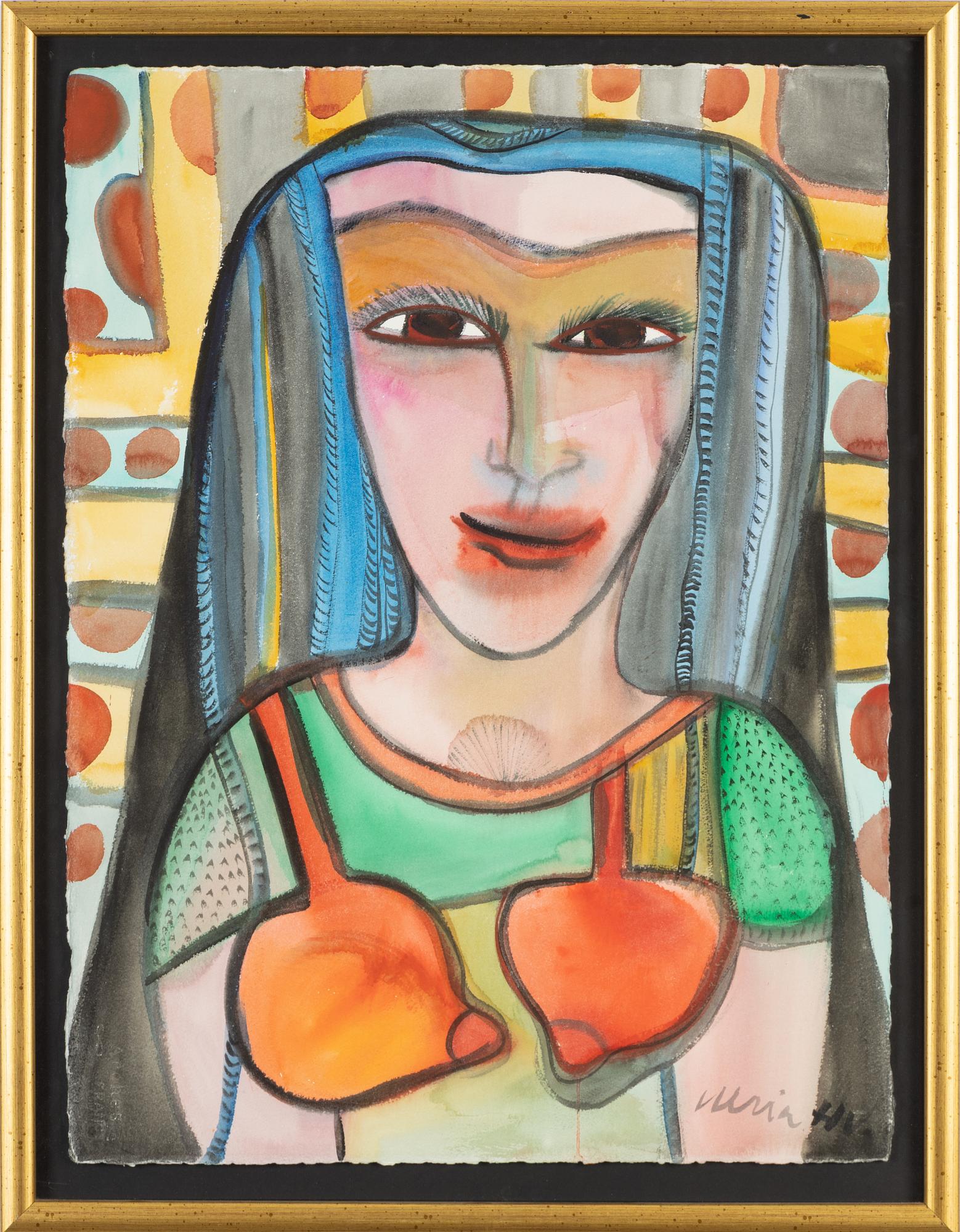 Ulrica Hydman-Vallien, akvarell, signerad.