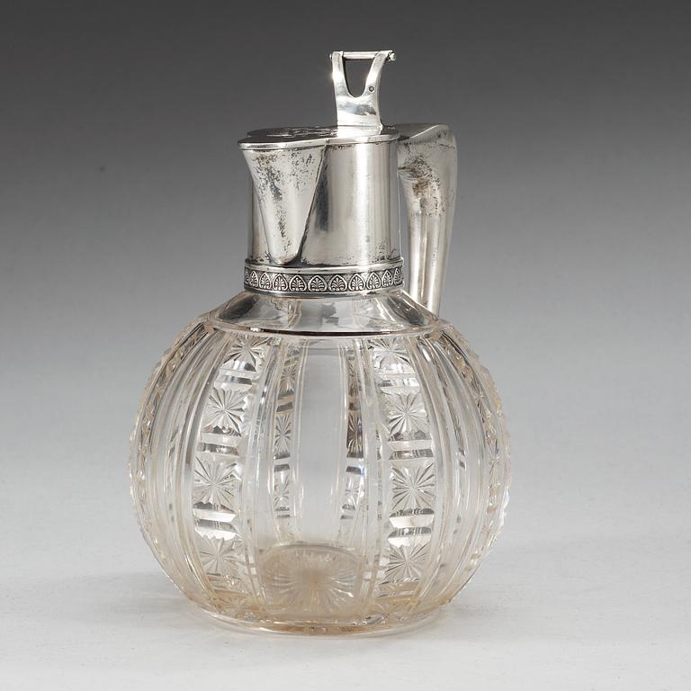 KANNA, glas och silver, firma Morozov, S:t Petersburg 1900-talets början.